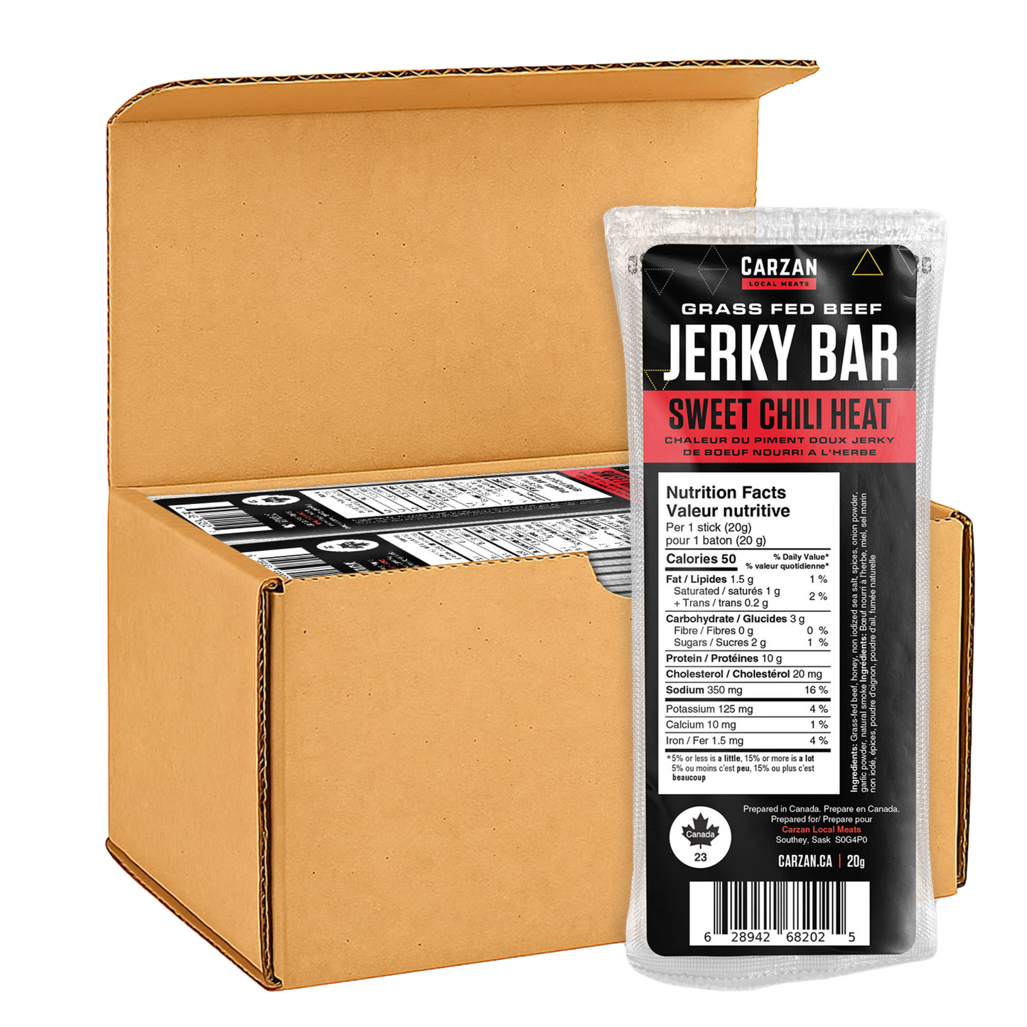 Sweet Chili Heat Jerky Bars