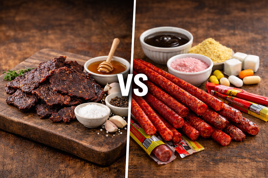 Beef Jerky vs Pepperoni Sticks: What's Actually in Your Meat Snack?