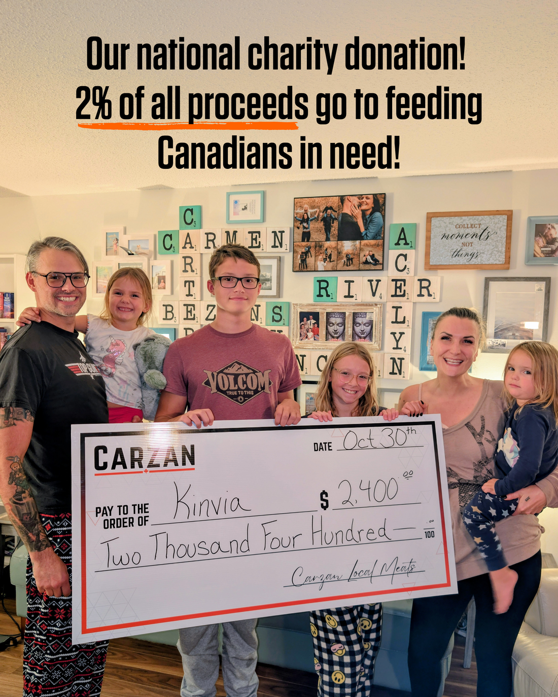 Beef jerky donated to community food programs through Snack and Give Back