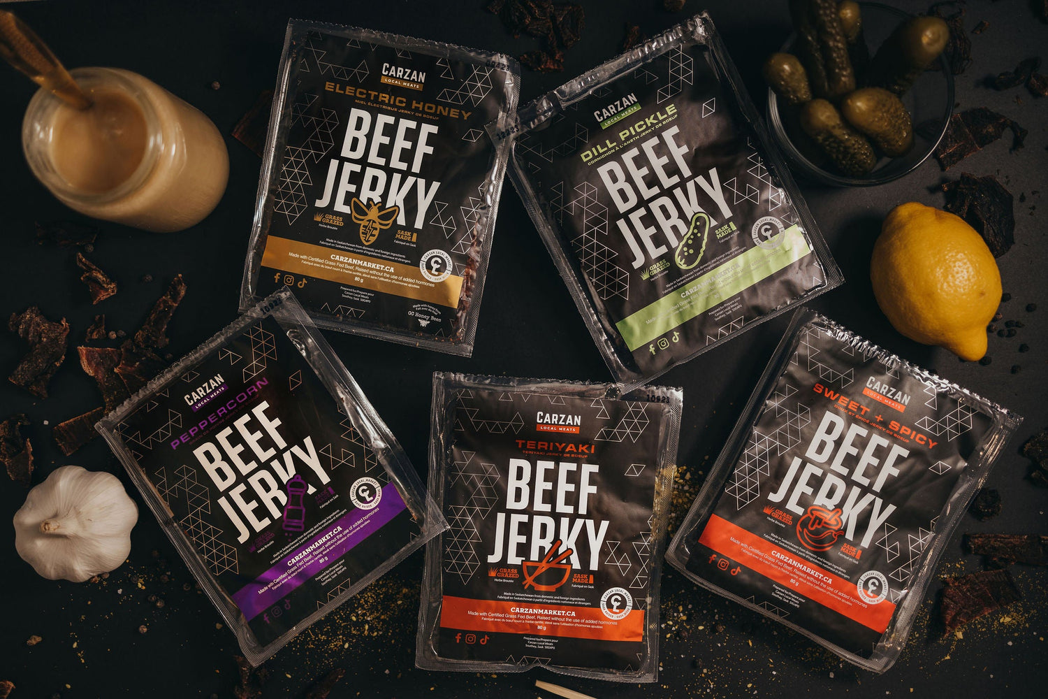 Grass Fed Beef Jerky Bags