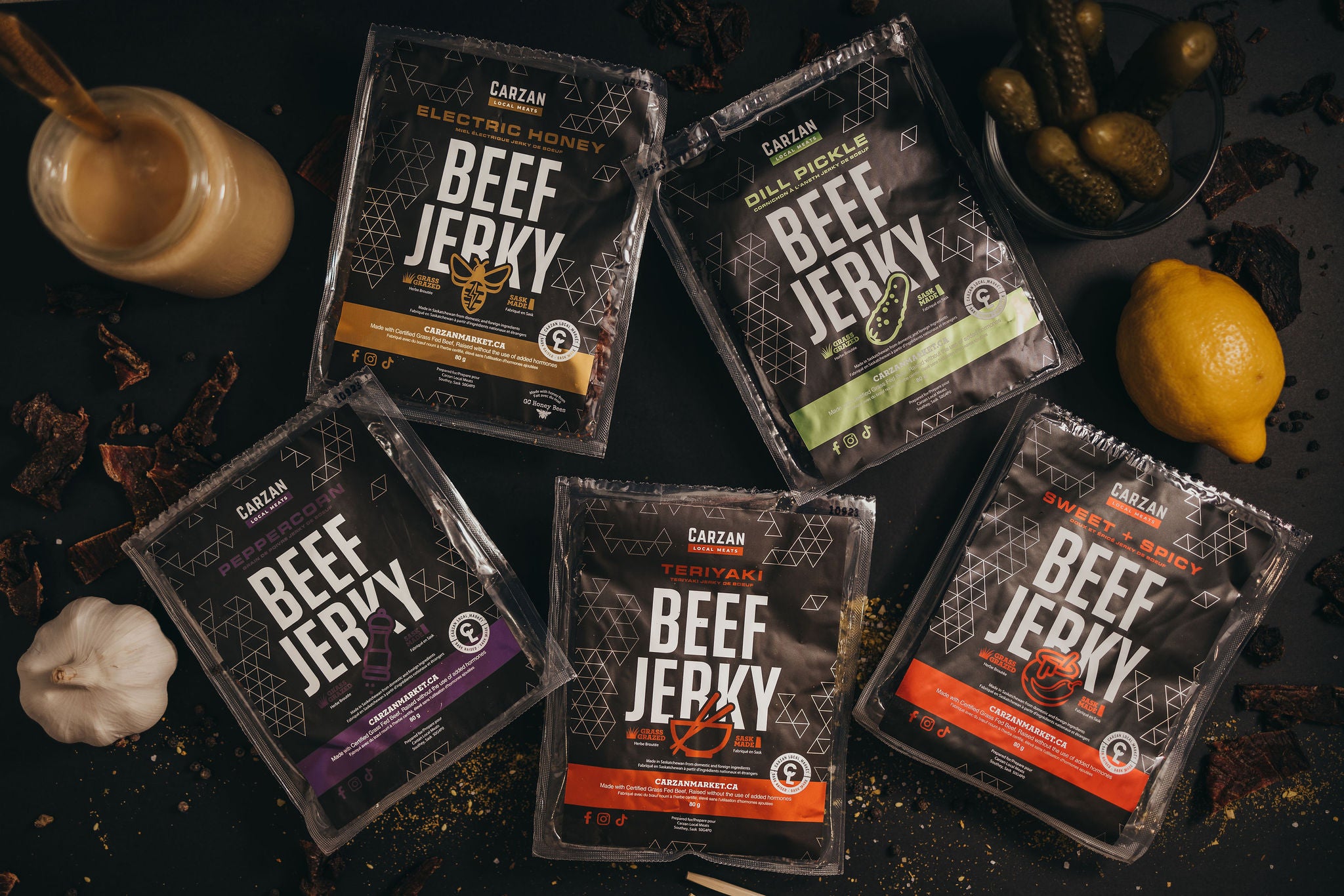 Premium Grass Fed Beef Jerky Carzan Local Meats
