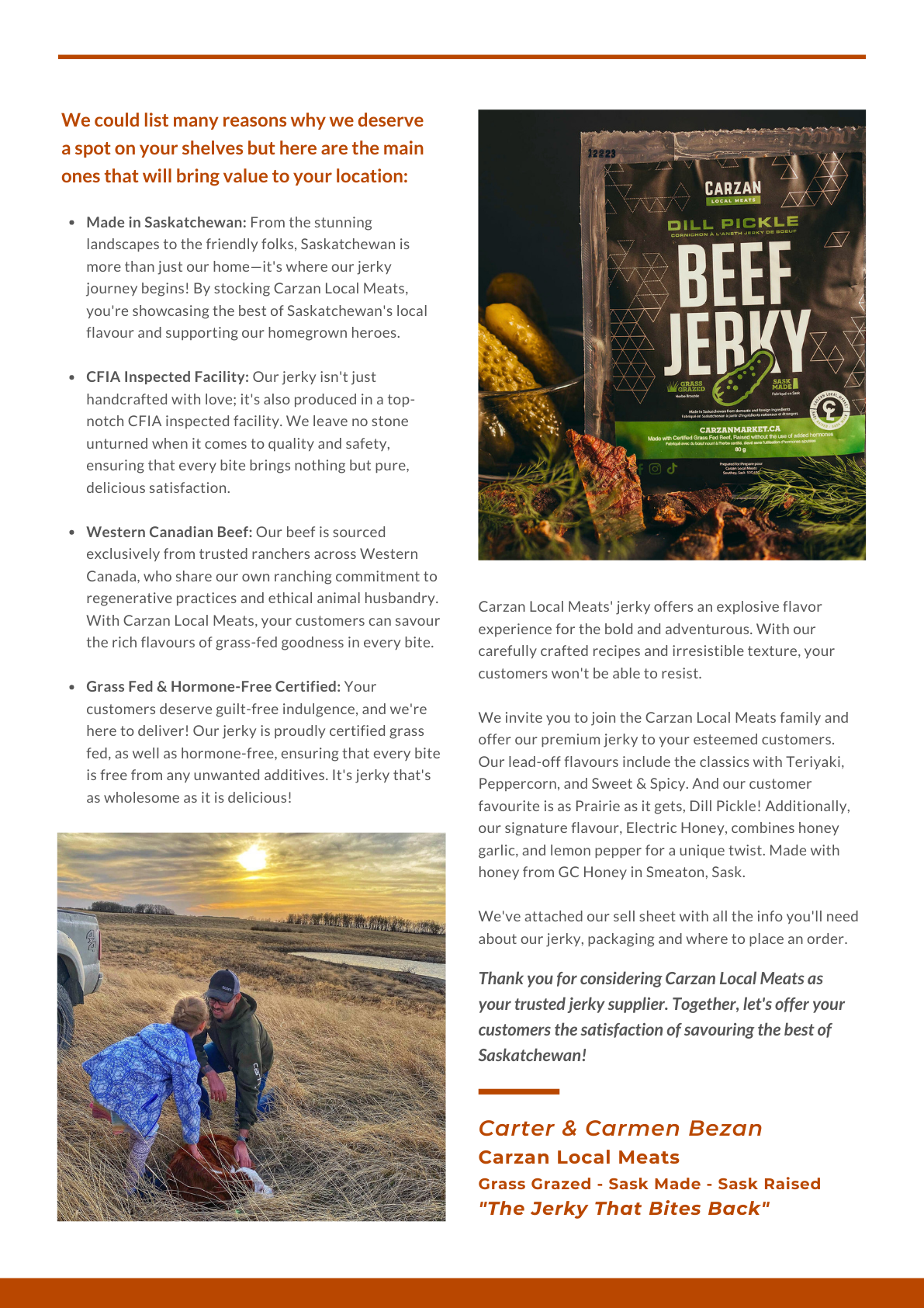 Premium Grass Fed Beef Jerky Carzan Local Meats