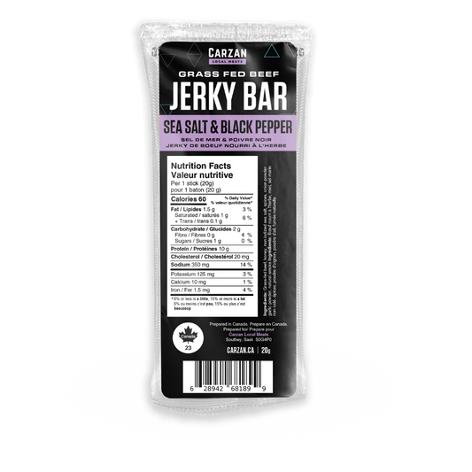 Sea Salt & Black Pepper Jerky Bars