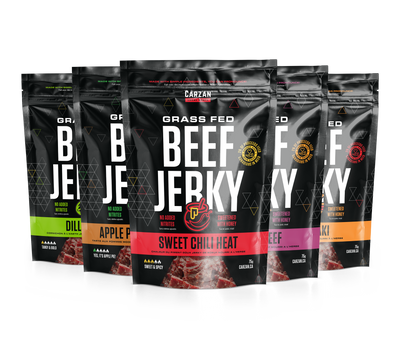 Visual representation of Carzan Five on Five Jerky Combo Pack