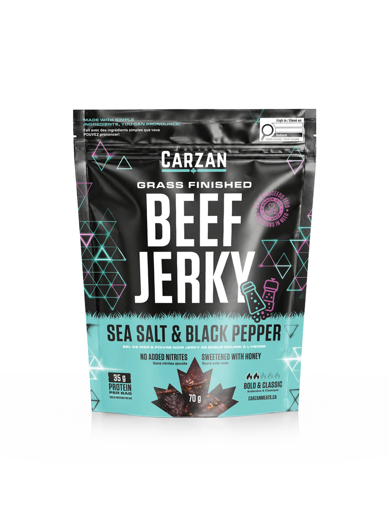Carzan Grass-Fed & Finished Jerky Bags