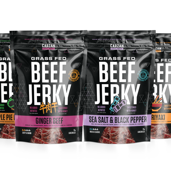 Mockup representation of Carzan Six Rep Set Jerky Pack