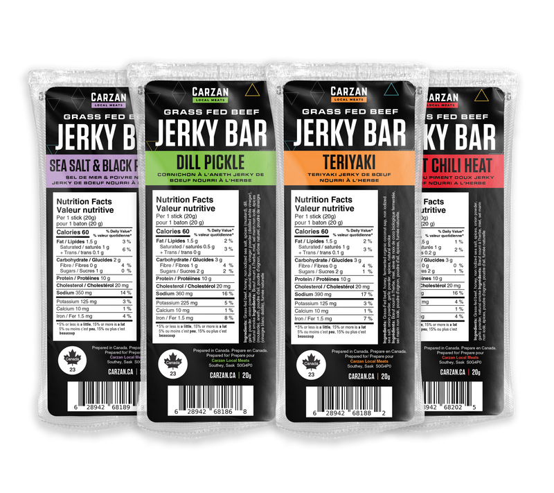 Carzan Grass-Fed & Finished Jerky Bars