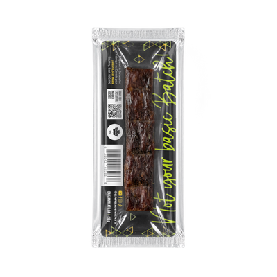 Back of Carzan Dill Pickle grass-fed beef jerky bar showing nutrition facts