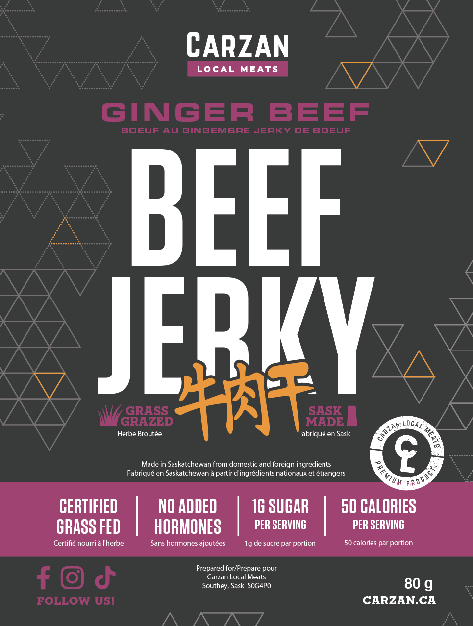 Ginger Beef Jerky