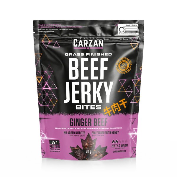 Ginger Beef | Grass-Fed & Finished Beef Jerky Bites