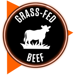 100% grass-fed beef badge icon