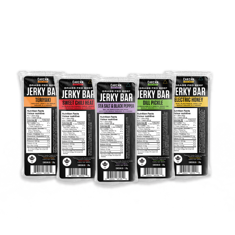 Carzan Grass-Fed Jerky Bars