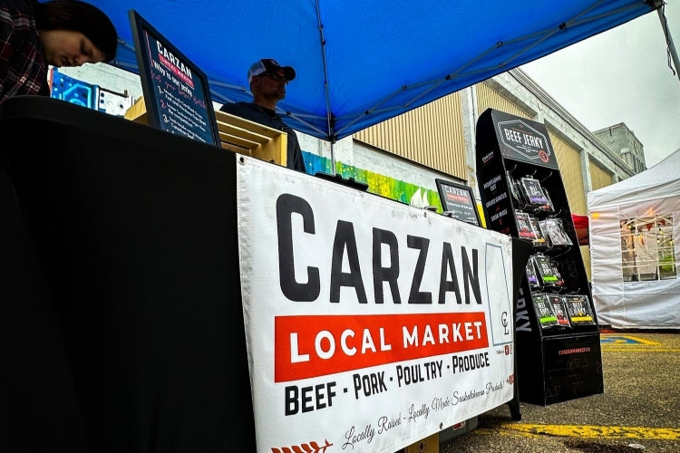Carzan Local Market booth