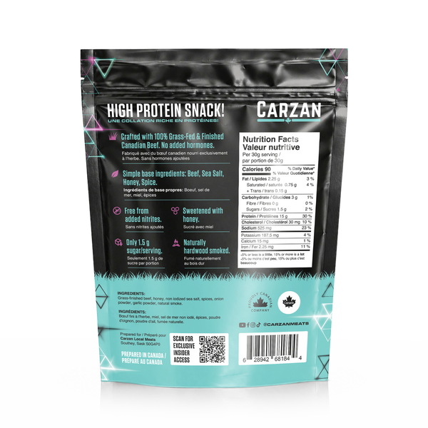 Sea Salt & Black Pepper | Grass-Fed & Finished Beef Jerky