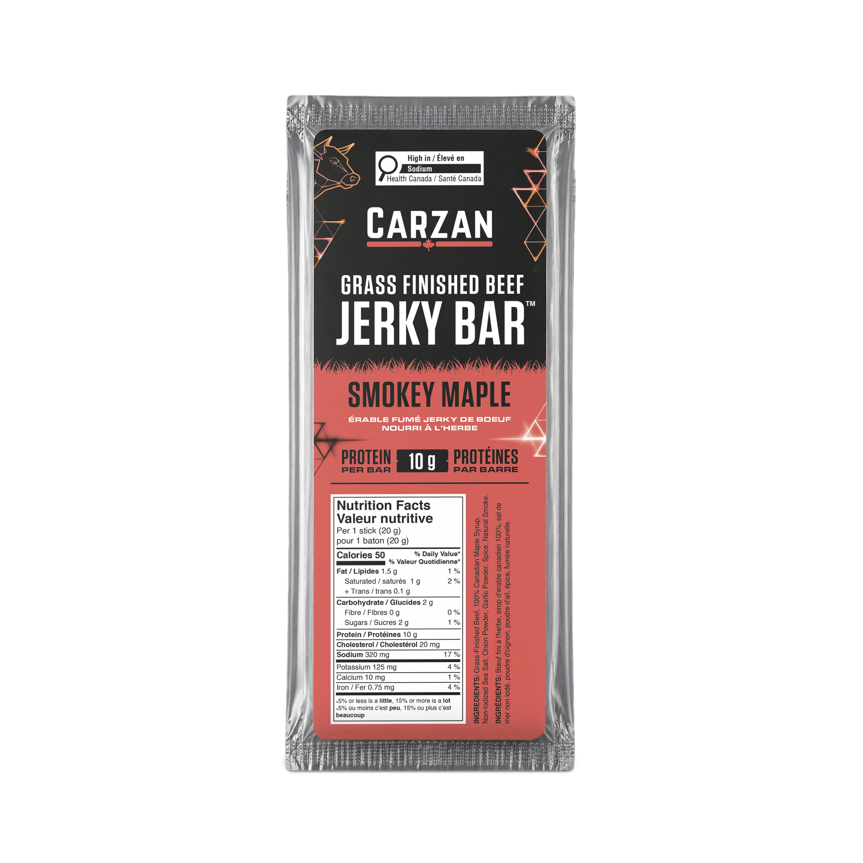 Smokey Maple | Grass-Fed & Finished Beef Jerky Bar